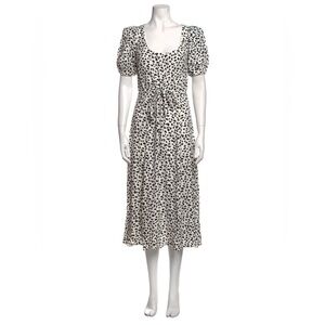 New Reformation Forrest Midi Dress in
Ocelot 0